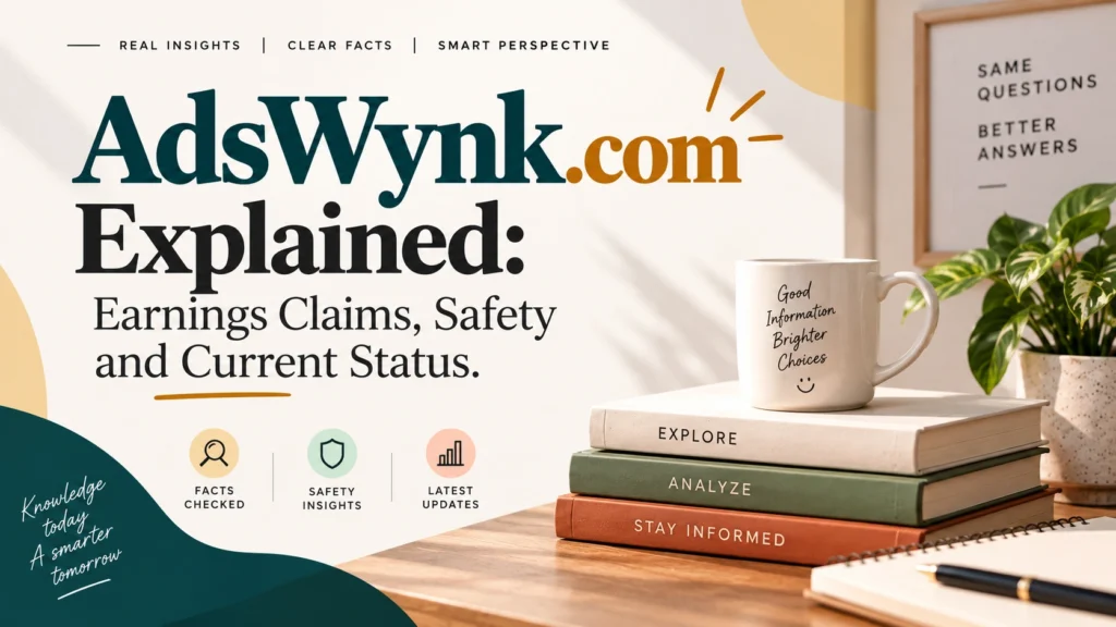 AdsWynk.com Explained Earnings Claims, Safety and Current Status.
