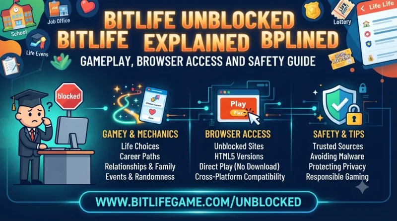 BitLife Unblocked Explained Gameplay, Browser Access and Safety Guide.