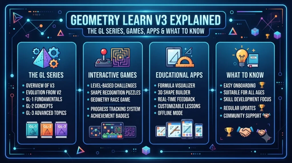 Geometry Learn V3 Explained The GL Series, Games, Apps and What to Know.