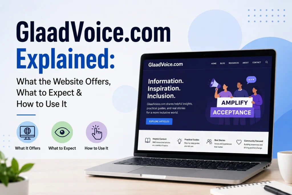 GlaadVoice.com Explained What the Website Offers, What to Expect & How to Use It