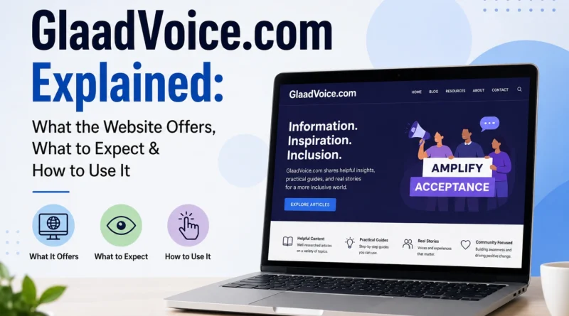 GlaadVoice.com Explained What the Website Offers, What to Expect & How to Use It