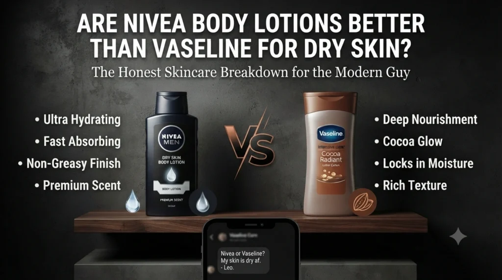 I Am a GenZ Man. Are Nivea Body Lotions Better Than Vaseline for Dry Skin.