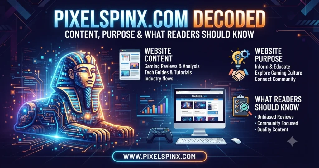 PixelSpinx.com Decoded Content, Website Purpose and What Readers Should Know.