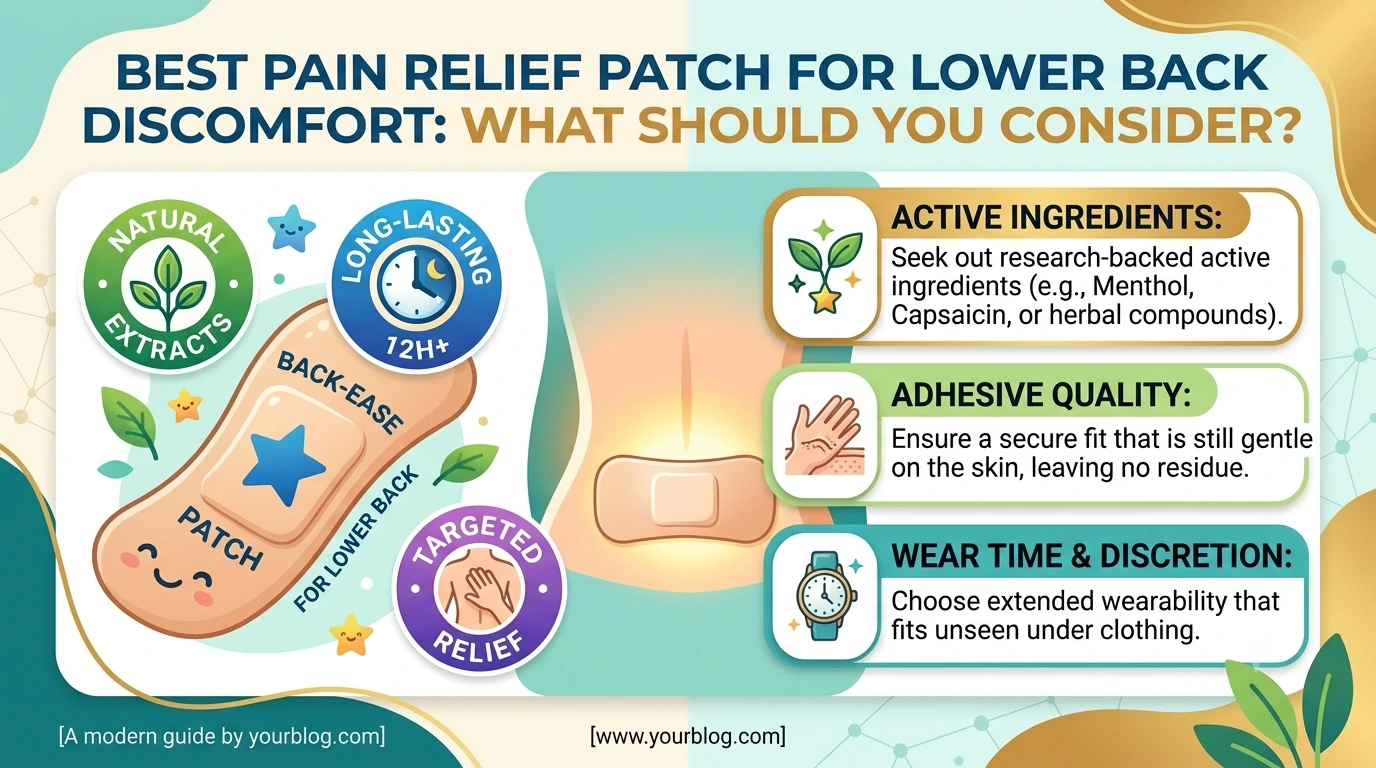 Best Pain Relief Patch for Lower Back Discomfort: What Should You Consider?
