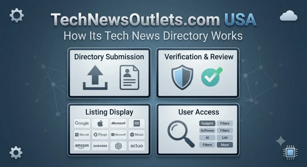 TechNewsOutlets.com USA How Its Tech News Directory Works.